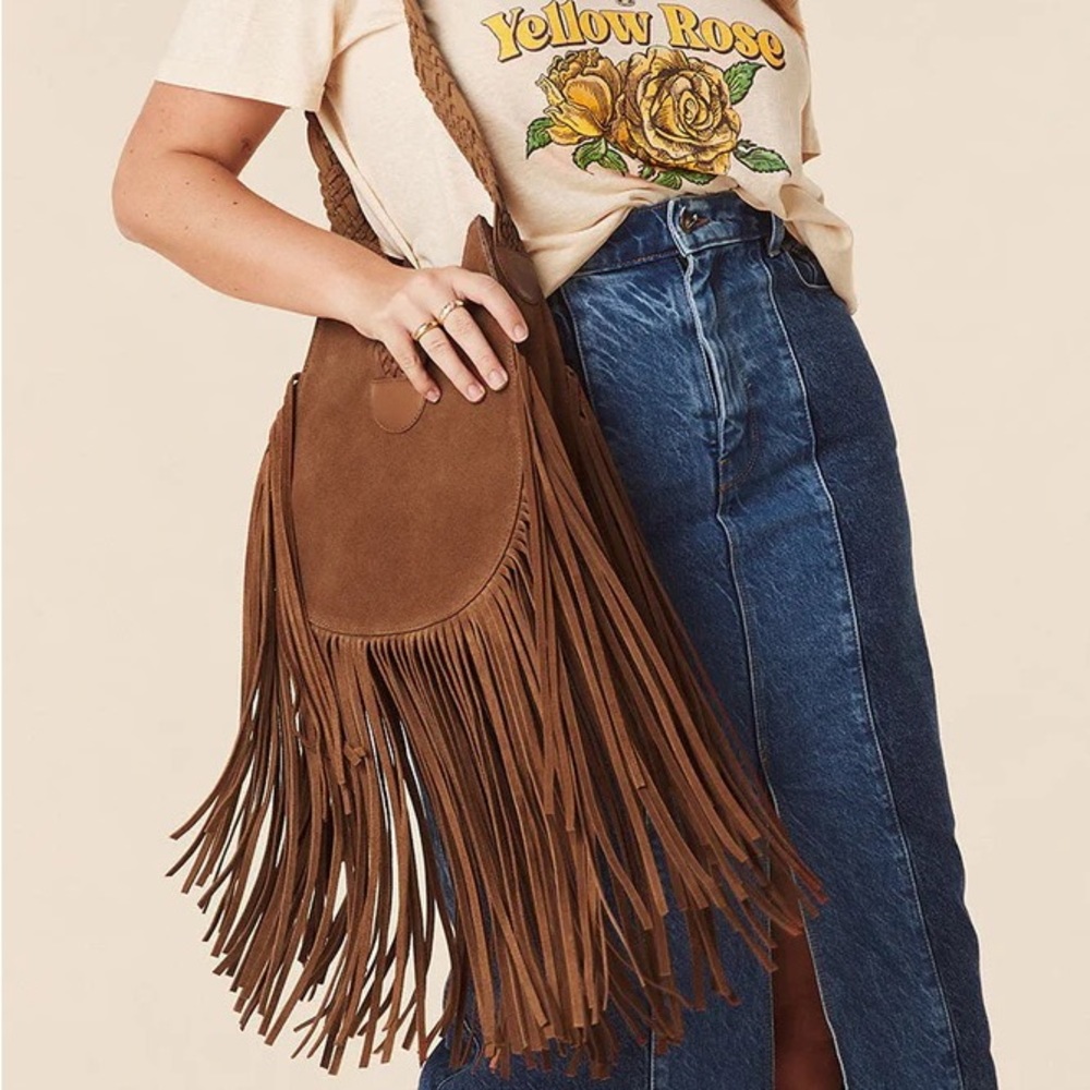 Brand new suede bag
